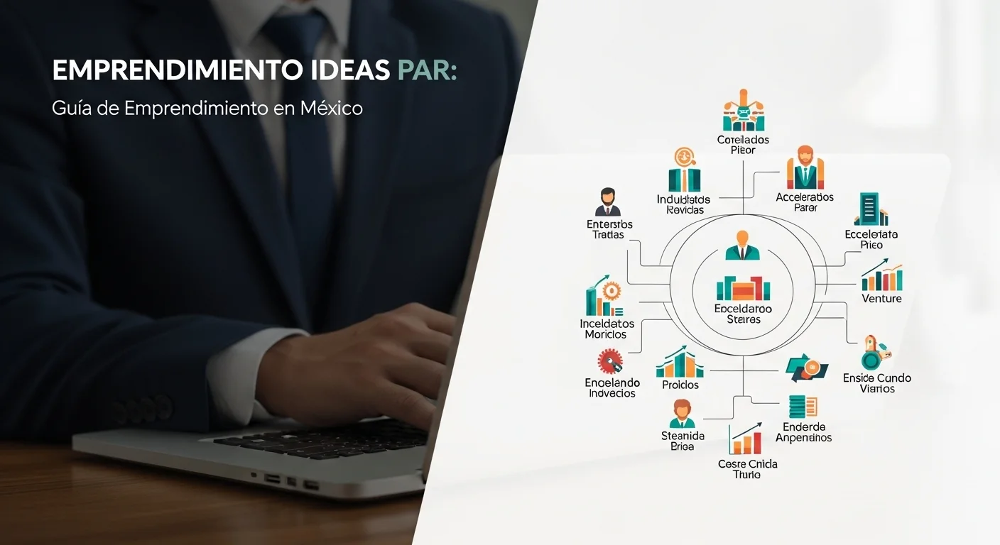 Un grupo diverso de emprendedores colaborando en un espacio de coworking, representando el ecosistema de startups en México y las fuentes de financiamiento como incubadoras y aceleradoras.