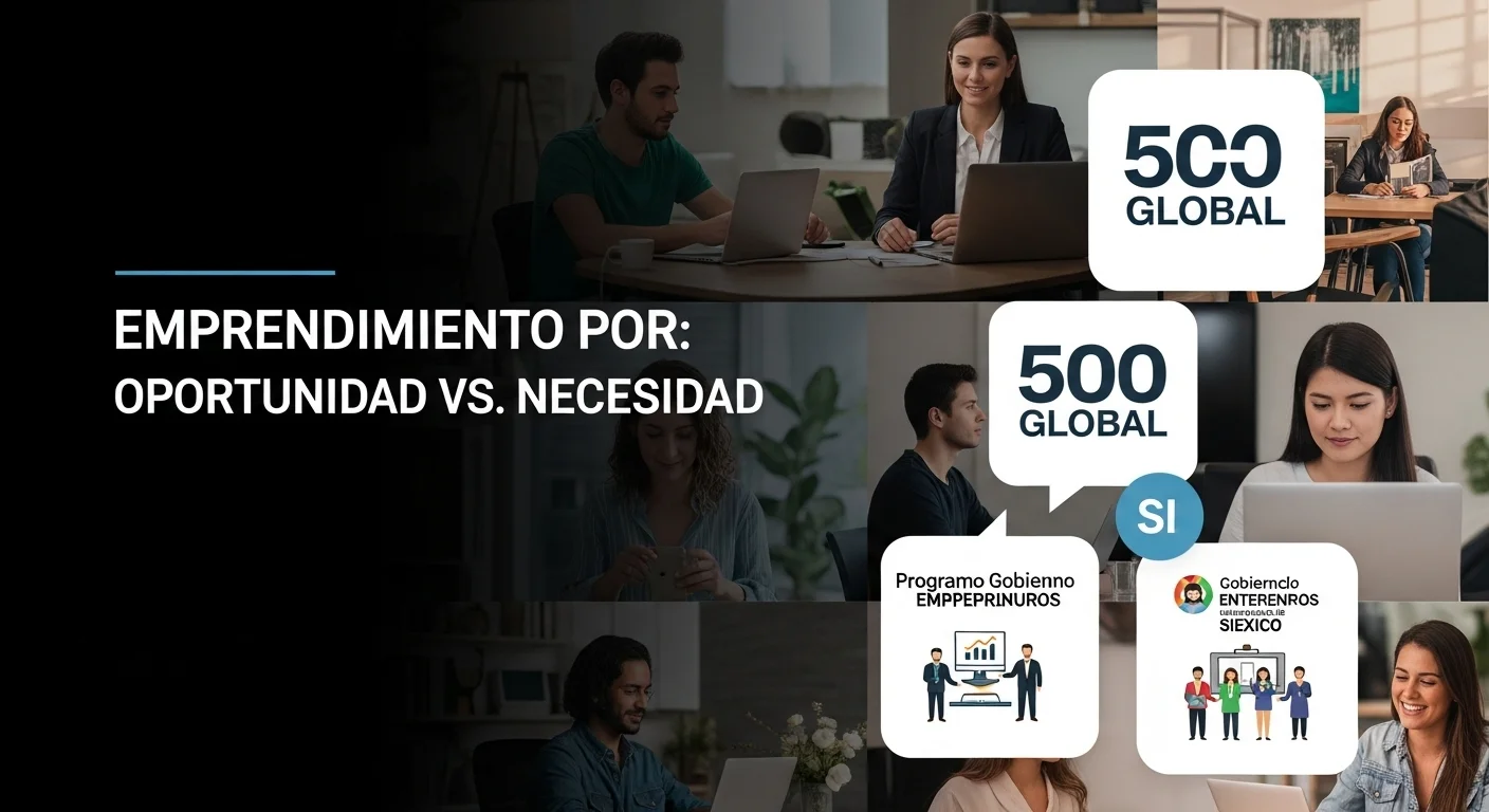 Gráfico que representa el ecosistema de emprendimiento en México, mostrando incubadoras, aceleradoras y fondos de inversión.