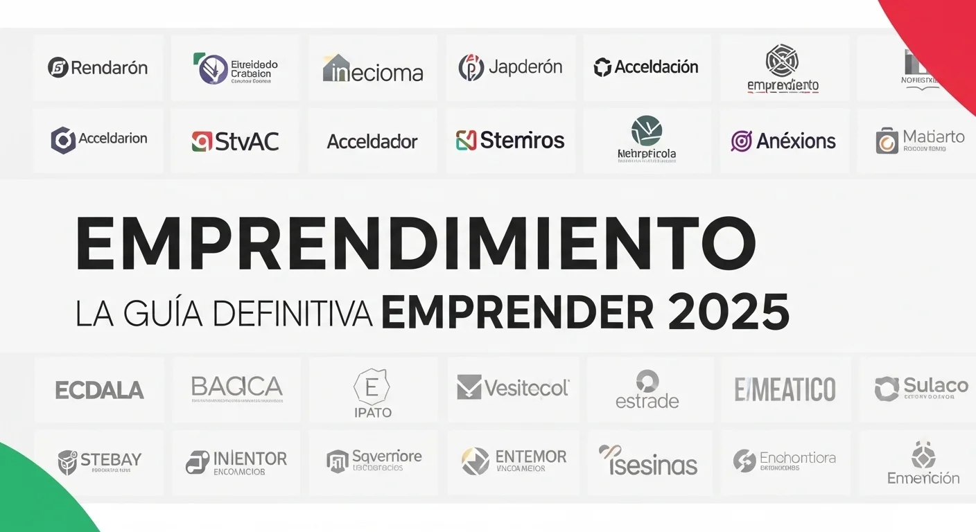 Un collage de logos de incubadoras, aceleradoras y fondos de VC mexicanos, representando el ecosistema de apoyo al emprendimiento.