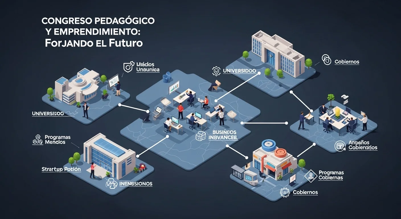 Mapa conceptual que ilustra la conexión entre la educación (universidades), las incubadoras, las startups y los programas de gobierno en México.