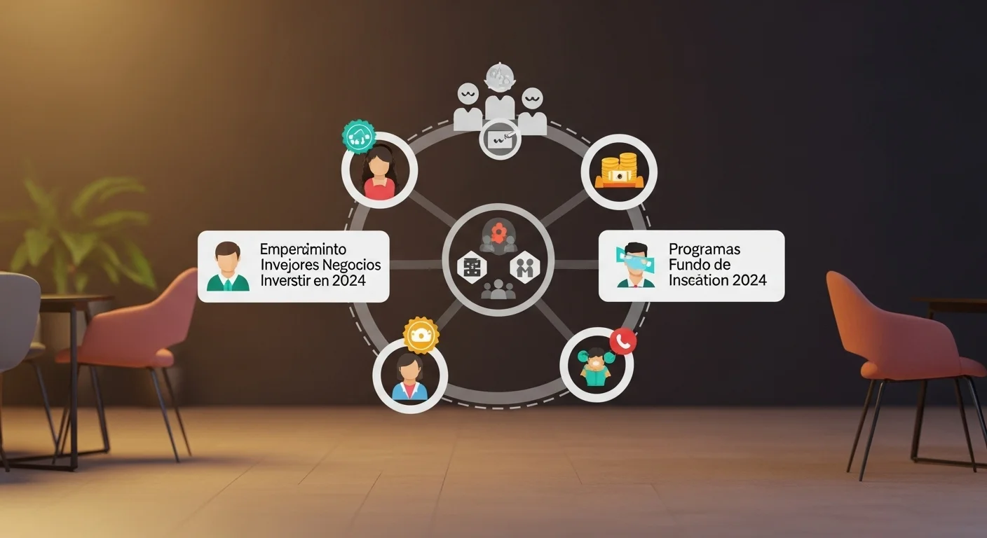 Gráfico conceptual del ecosistema de emprendimiento en México, mostrando la interconexión entre startups, incubadoras, fondos de Venture Capital y programas gubernamentales.