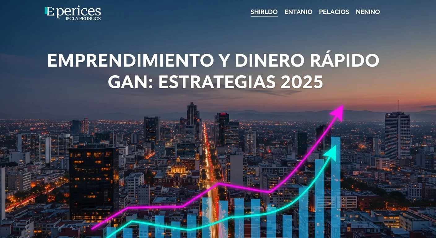 Gráficos ascendentes sobre una vista de la Ciudad de México, simbolizando el crecimiento financiero, la inversión y el éxito de las empresas en el país.