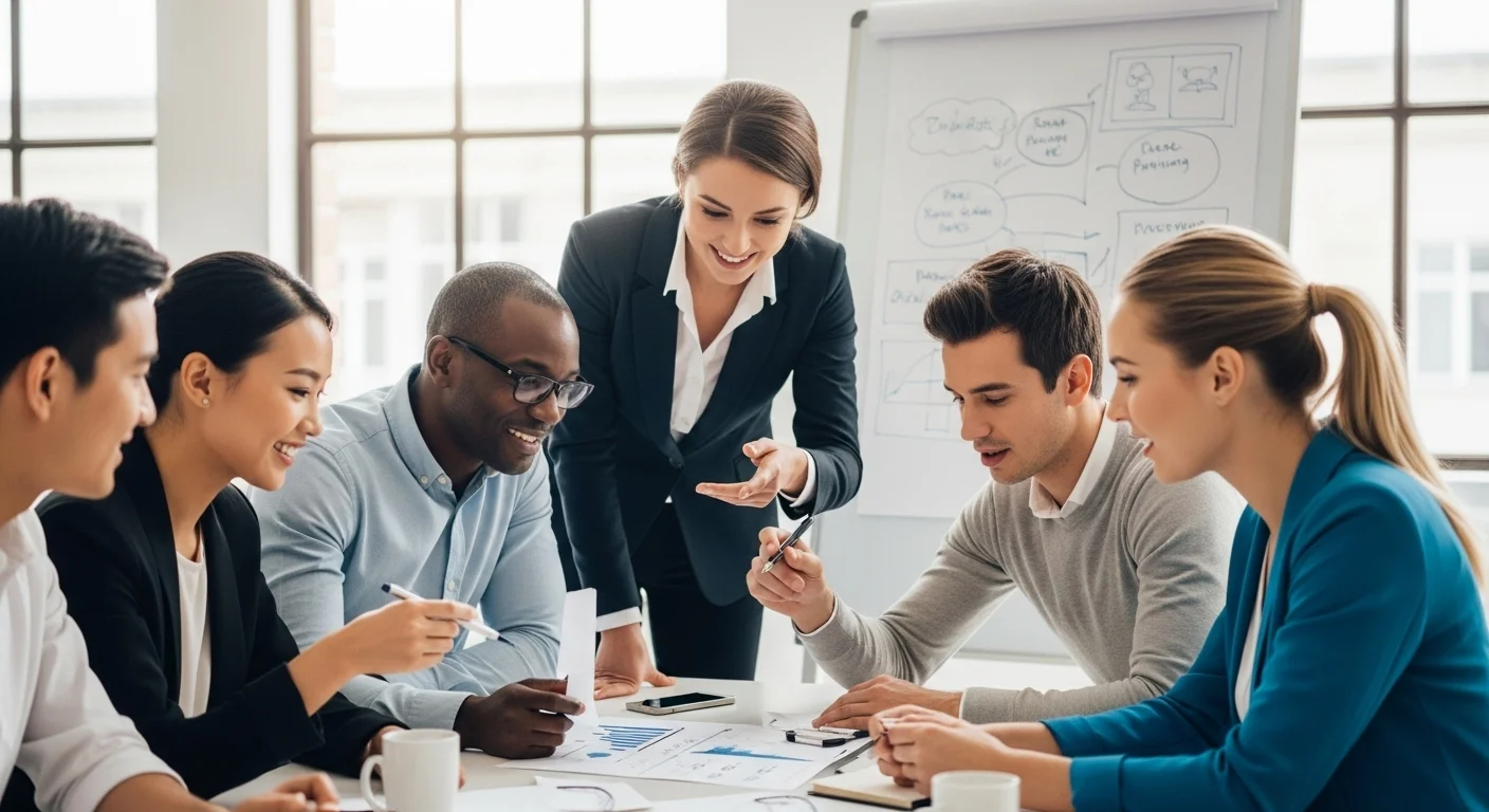 Una sesión de grupo focal donde varias personas discuten sobre un producto, simbolizando la investigación de mercado para startups